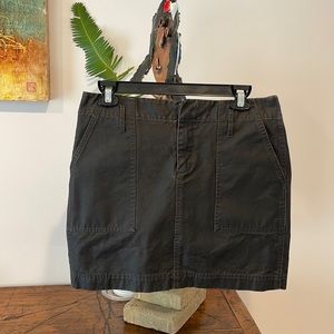 Madewell denim mini skirt charcoal black 4 6